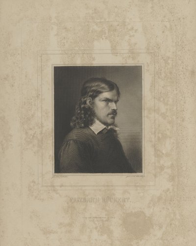 Retrato de Friedrich Rückert 1788-1866, 1840s de Albrecht Fürchtegott Schultheiss