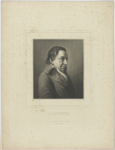 Retrato de Johann Gottlieb Fichte 1762-1814 de Albrecht Fürchtegott Schultheiss