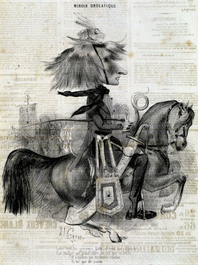 Caricatura de Franz Liszt - en "Charivari" de Alcide Joseph Lorentz