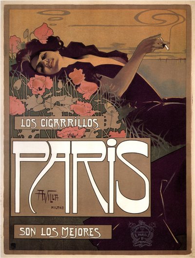 Los Cigarillos París, 1901 de Aleardo Villa