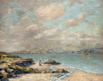 Dundee desde Tayport (óleo sobre lienzo) de Alec Grieve