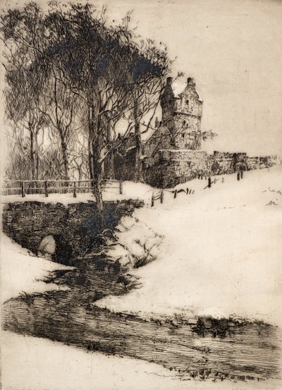 Castillo de la red (grabado) de Alec Grieve
