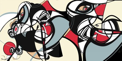 Rostros cubistas abstractos de Alejandra Winkhaus