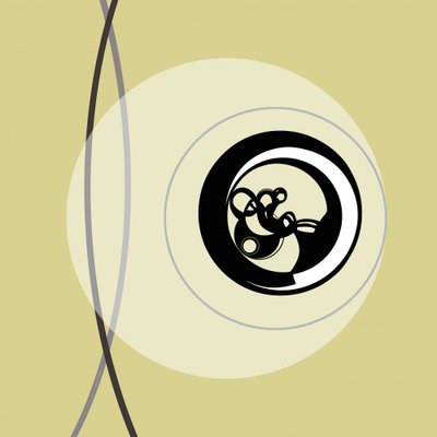 Círculos abstractos en espiral de Alejandra Winkhaus