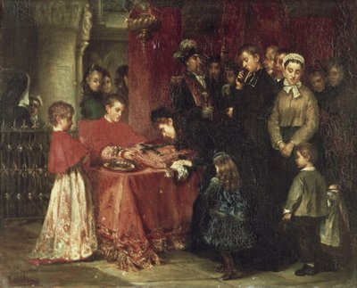 La Adoración de la Cruz (óleo sobre lienzo) de Alejandrina Aurora de Gessler de la Croix