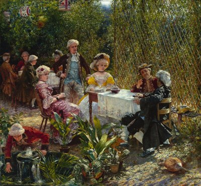 En el cenador de Aleksander Gierymski