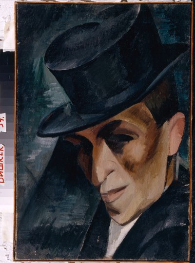 Retrato de un hombre con sombrero de copa de Aleksandr Aleksandrovich Osmerkin