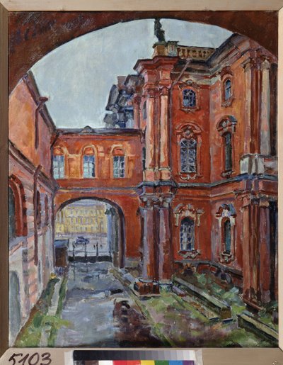El patio interior de la ermita (San Petersburgo) de Aleksandr Aleksandrovich Osmerkin