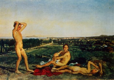 En la orilla de la bahía de Nápoles de Aleksandr Andreevich Ivanov