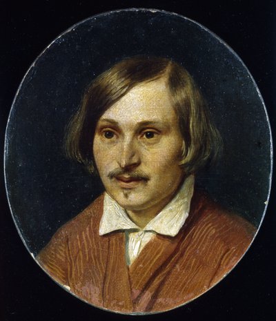 Retrato del escritor Nicolas Gogol (1809-1852) (Retrato del autor Nikolai Gogol). Pintura de Alexander Andreyevich Ivanov (1806-1858), óleo sobre lienzo de Aleksandr Andreevich Ivanov