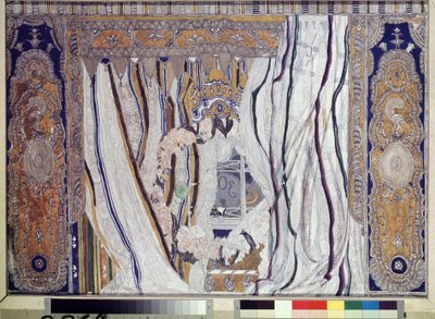 Dessin de rideau pour l