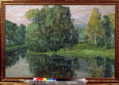Isla (Isla). Pintura de Alexander Yakolevich Golovin (Alexander Golovin) (1863-1930), gouache y pastel sobre cartón, arte ruso, finales del siglo XIX y principios del XX. Museo Estatal de Arte Unido, Kostromá (Rusia). de Aleksandr Jakovlevic Golovin