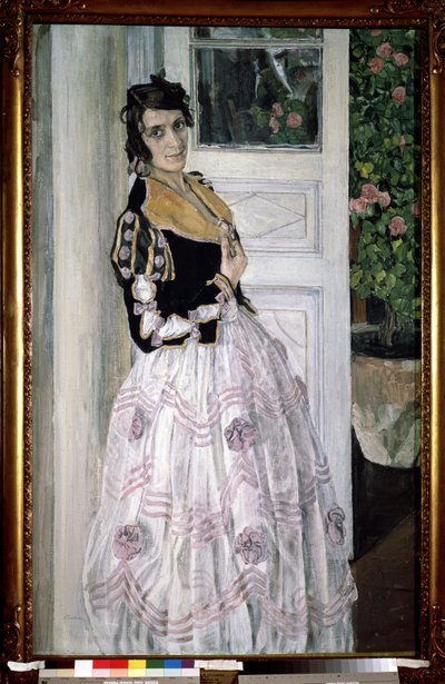Pintura "Joven española en el balcón" de Alexander Yakovlevich Golovin (Alexander Golovin) (1863-1930) 1911 Museo Estatal Ruso, San Petersburgo de Aleksandr Jakovlevic Golovin