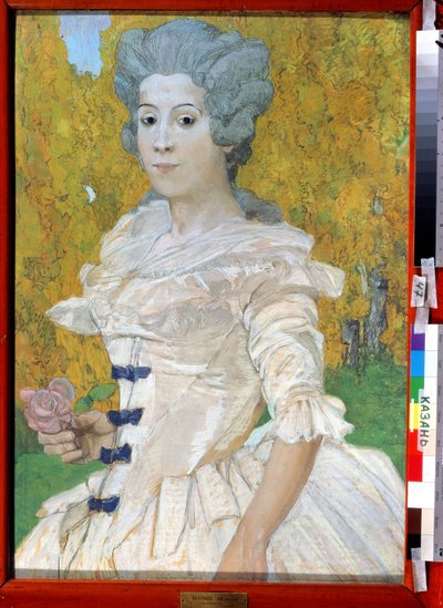 ""Portrait de marquise"" Peinture de Alexander Yakovlevich Golovin (Alexandre Golovine) (1863-1930) 1908 Museo Estatal de Arte de la República de Tatarstán, Kazan de Aleksandr Jakovlevic Golovin