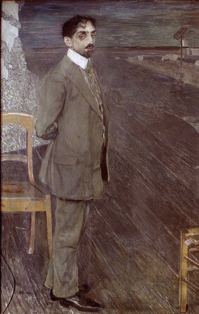 Retrato de Mikhail Kuzmin, 1910 de Aleksandr Jakovlevic Golovin