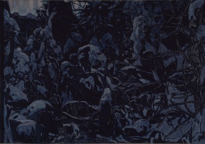Diseño de escenario para el ballet Solveig con música de E. Grieg, 1922 de Aleksandr Jakovlevic Golovin