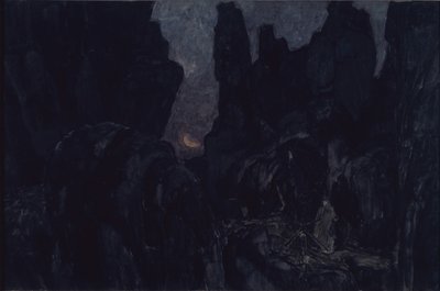 Diseño de escenario para la ópera Carmen de G. Bizet, 1908 de Aleksandr Jakovlevic Golovin
