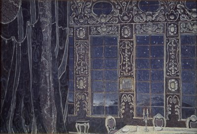 Diseño de escenario para la obra Don Juan de J.-B. Molière, 1910 de Aleksandr Jakovlevic Golovin