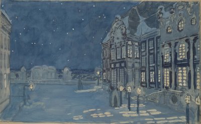 Palacio de Invierno. Diseño de escenario para la ópera La Casa de Hielo de A. Koreshchenko, 1901 de Aleksandr Jakovlevic Golovin