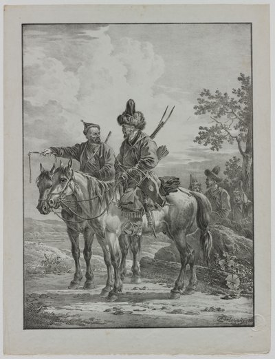 Tartars on Horseback de Aleksandr Orlowski