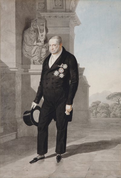Retrato del Rey Francisco I de las Dos Sicilias 1777-1830, 1825 de Aleksandr Pavlovich Bryullov