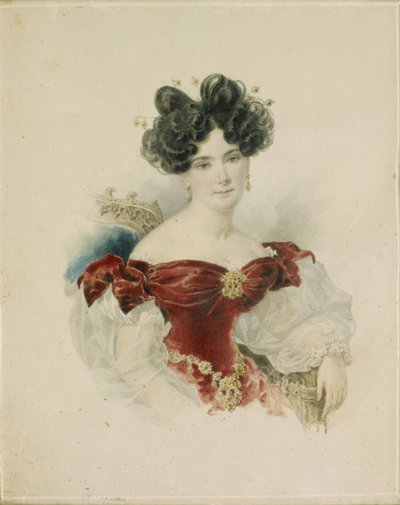 Retrato de la princesa Natalia Viktorovna Kochubey, née Kochubey 1800-1854, 1830s de Aleksandr Pavlovich Bryullov