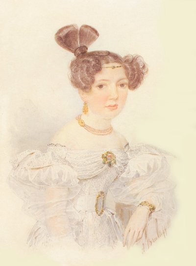 Retrato de Yekaterina Ivanovna Zagryazhskaya de Aleksandr Pavlovich Bryullov