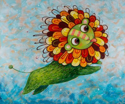 El león verde caprichoso de Aleksandra Paranchenko