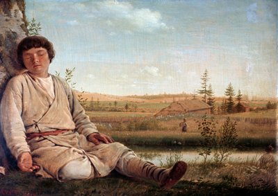 Pastor durmiendo de Aleksei Gavrilovich Venetsianov