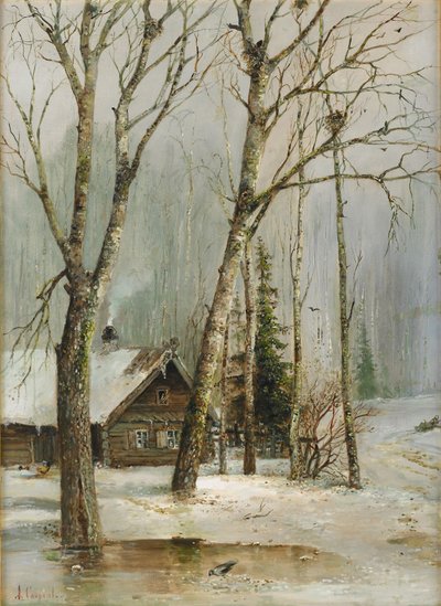 Cabaña en el bosque de Alexei Kondratjewitsch Sawrassow