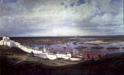 Vista de Nizhny Novgorod de Aleksei Petrovich Bogolyubov
