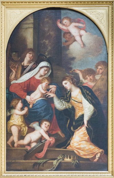 Bodas místicas de Santa Catalina de Alessandro (1588 1648) Varotari