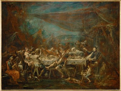 Banquet nuptial de bohemiens - Banquete nupcial de ... de Alessandro (style of) Magnasco