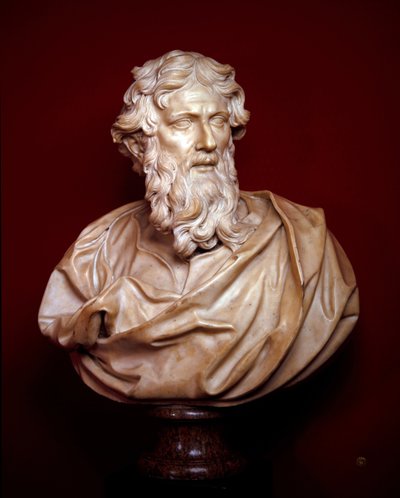 Bustos de mármol de San Pedro y San Pablo de Alessandro Algardi