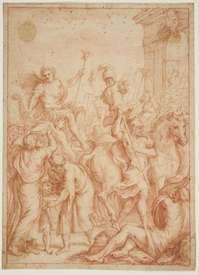 Triunfo de un guerrero romano; alegoría en honor de Camillo Pamphilj de Alessandro Algardi