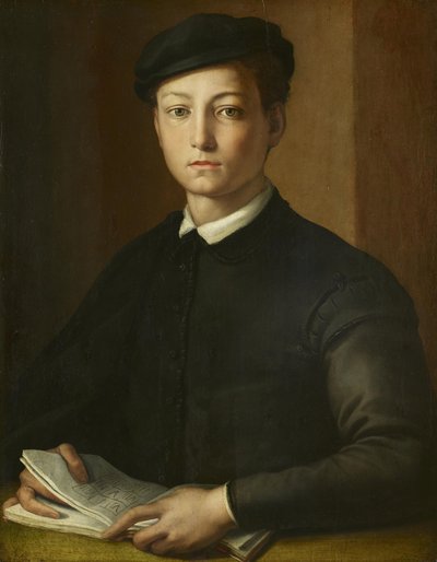 Retrato de un joven de Alessandro Allori
