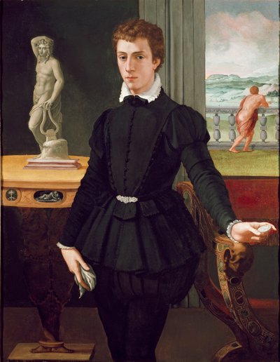 Retrato de un joven de Alessandro Allori
