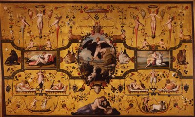 Spalliera con los amores de Júpiter, 1572 de Alessandro Allori
