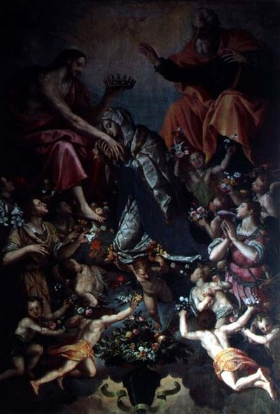 La Coronación de la Virgen de Alessandro Allori