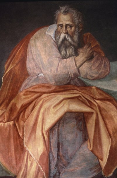 El profeta Jeremías, Ospedale degli Innocenti, Florencia (fresco) de Alessandro Allori