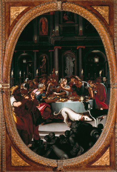 El banquete de Cleopatra de Alessandro Allori