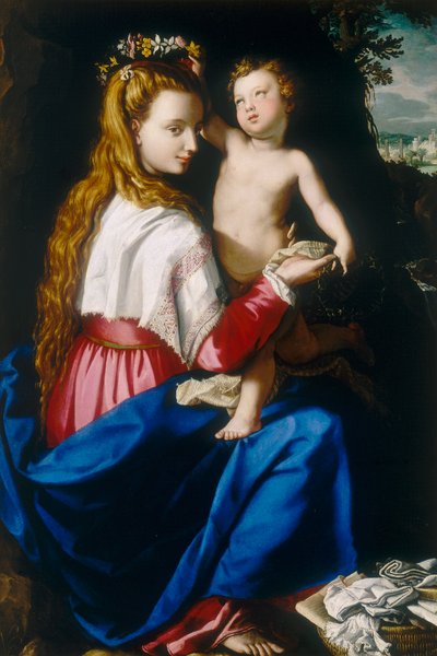 Virgen con Niño de Alessandro Allori