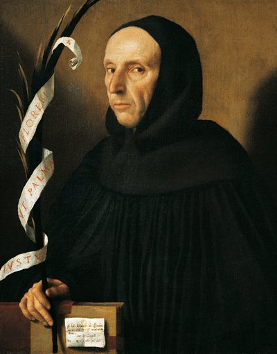 Retrato de Gerolamo Savonarola de Alessandro Bonvicino Moretto