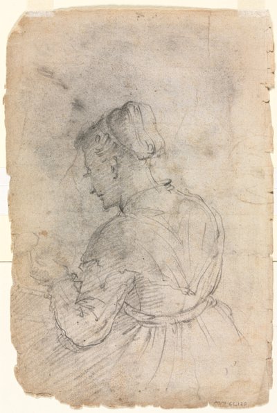 Una criada de cocina (verso) de Alessandro Casolani