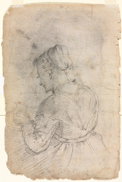 Una criada de cocina, segunda mitad de 1500s de Alessandro Casolani