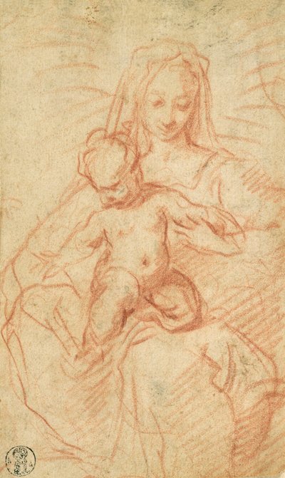 Madonna y niño de Alessandro Casolani