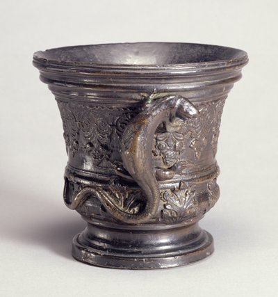 Mortero con asa en forma de lagarto, c.1500 de Alessandro Leopardi