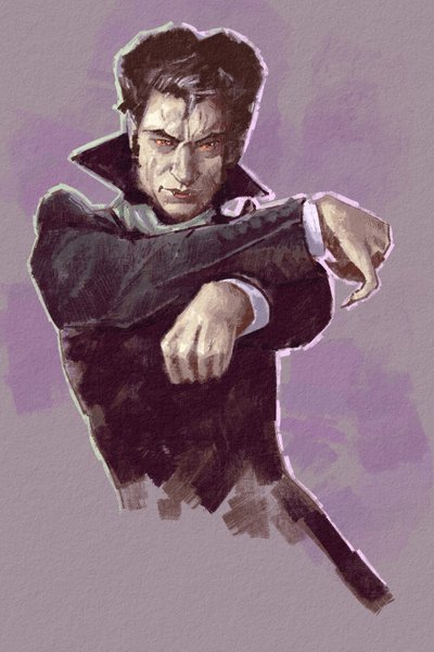 Conde Drácula (ilustración) de Alessandro Lonati