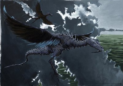 Criatura fabulosa: representación de un dragón Dibujo de Alessandro Lonati de Alessandro Lonati