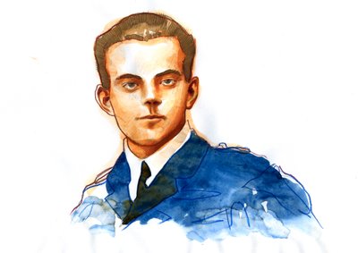 Retrato de Antoine de Saint Exupery (Saint-Exupery de Alessandro Lonati